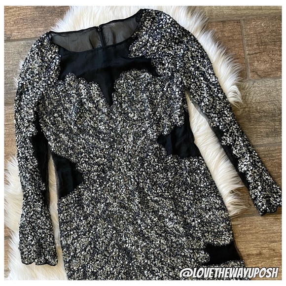 Black Label Dresses & Skirts - Basix Black Label Beaded Dress